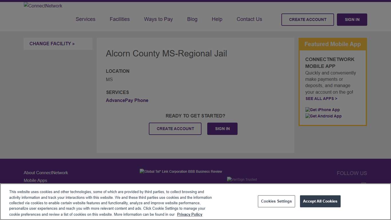 Alcorn County MS-Regional Jail ConnectNetwork